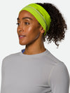 Nathan HyperNight Reflective Safety Headband - Hi Vis Yellow - On Model - Front View