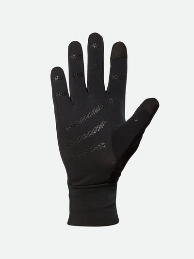 Nathan HyperNight Reflective Gloves - Black - Palm View of Glove