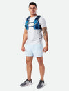 color:Deep Blue/Safety Yellow||seo:Nathan VaporAir 3.0 7 Liter Men's Hydration Pack - Deep Blue/Safety Yellow - On Model - Three Quarter View
