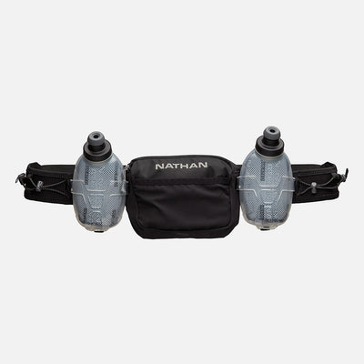 color:Black/Reflective Silver||view:sku image primary||seo:Nathan TrailMix Plus Insulated Hydration Waist Belt 3.0 - Black/Reflective Silver - Back View (Hero)