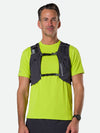 color:Charcoal/Reflective Silver||view:sku image back||seo:Nathan Pinnacle FeatherLite 1.5 Liter Unisex Hydration Vest - Charcoal/Reflective Silver -  Male Runner Front View