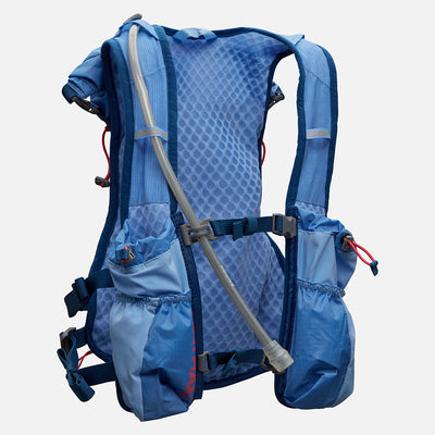 color:Periwinkle/Estate Blue||seo:Nathan TrailMix 2.0 12 Liter Unisex Hydration Pack - Periwinkle/Estate Blue - Front of Pack