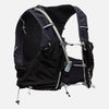 color:Black/Reflective Silver||seo:Nathan Pinnacle Pro 12 Liter Unisex Hydration Race Vest - Black/Reflective Silver - Front of Pack