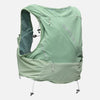 color:Sage Green/Reflective Silver||view:sku image primary||seo:Nathan Pinnacle Pro 12 Liter Unisex Hydration Race Vest - Sage Green/Reflective Silver - Back of Pack