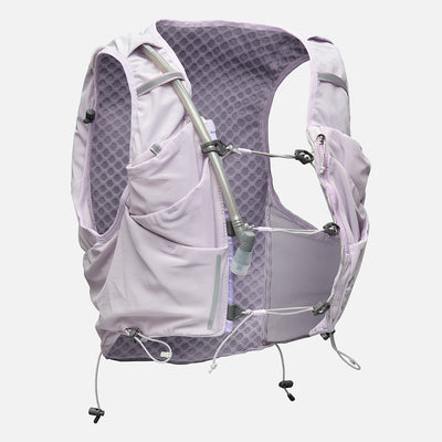 color:Lilac Breeze/Reflective Silver||seo:Nathan Pinnacle Pro 12 Liter Women's Hydration Race Vest - Lilac Breeze/Reflective Silver - Front of Pack