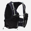 color:Black/Reflective Silver||seo:Nathan Pinnacle Pro 6 Liter Unisex Hydration Race Vest - Black/Reflective Silver - Front of Pack