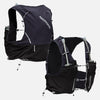 color:Black/Reflective Silver||seo:Nathan Pinnacle Pro 6 Liter Unisex Hydration Race Vest - Black/Reflective Silver - Front & Back of Pack