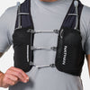 color:Black/Reflective Silver||seo:Nathan Pinnacle Pro 6 Liter Unisex Hydration Race Vest - Black/Reflective Silver - Model Adjusting Sternum Slider Cord System