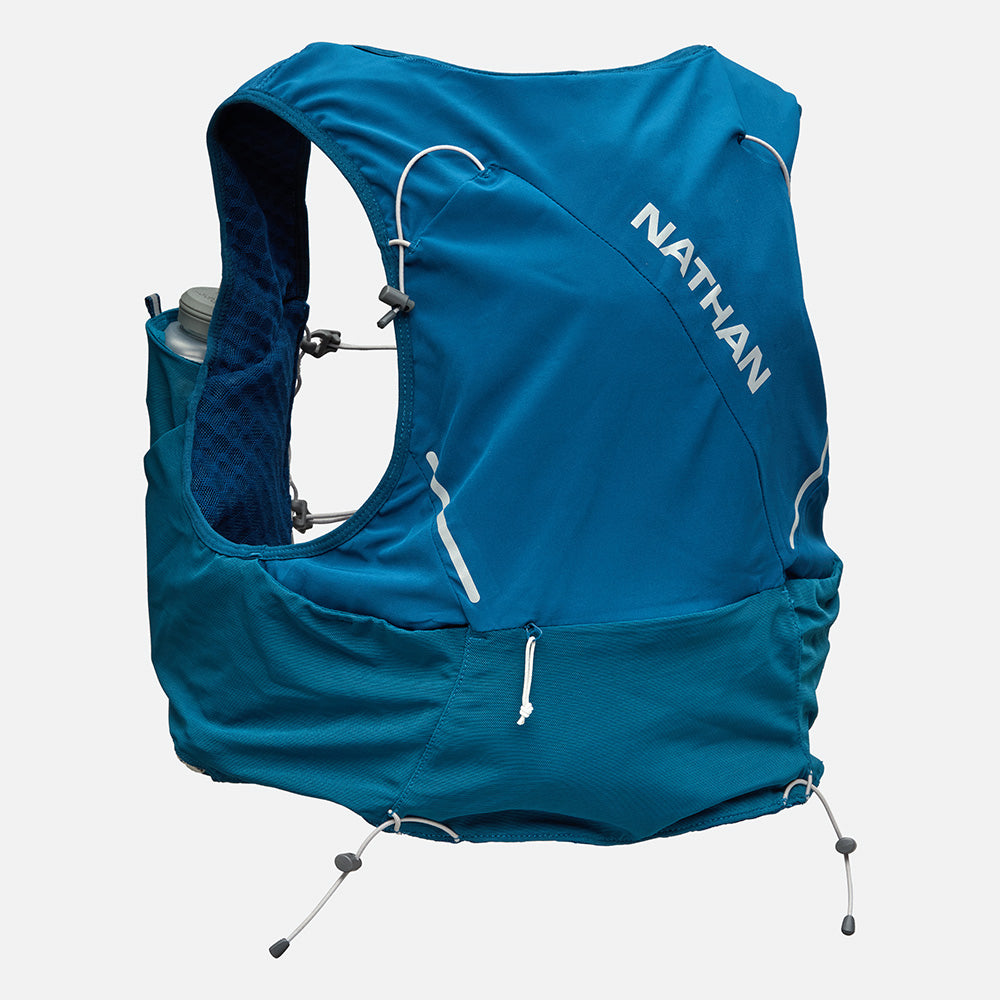 color:Sailor Blue/Reflective Silver||view:sku image primary||seo:Nathan Pinnacle Pro 6 Liter Unisex Hydration Race Vest - Sailor Blue/Reflective Silver - Back of Pack