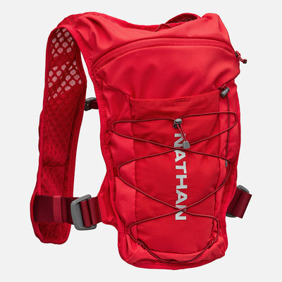 color:Ribbon Red/Reflective Silver||view:sku image primary||seo:Nathan QuickStart 3.0 6 Liter Hydration Pack - Ribbon Red/Reflective Silver - Back View