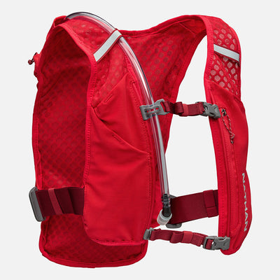 color:Ribbon Red/Reflective Silver||seo:Nathan QuickStart 3.0 6 Liter Hydration Pack - Ribbon Red/Reflective Silver - Front View