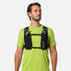 color:Black/Reflective Silver||seo:Nathan QuickStart 3.0 4 Liter Soft Flask Hydration Pack - Black/Reflective Silver - On Model - Front View