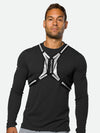 Nathan Hypernight Reflective Vest Lite – Black – On Model – Front View