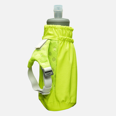 color:Finish Lime/Reflective Silver||view:sku image back||seo:Nathan Pinnacle Soft 14oz Flask Handheld  - Finish Lime/Reflective Silver - Back View