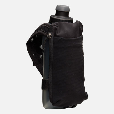 color:Black/Reflective Silver||view:sku image primary||seo:Nathan SpeedDraw 2 18oz Flask - Black/Reflective Silver - Front Hero View