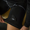 Lifestyle Image of Female Hockey Player Wearing Shock Doctor Women's Compression Hockey Short with Pelvic Protector