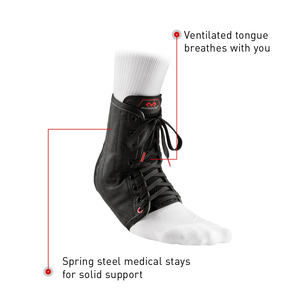 Ankle Brace/Lace-Up with Stays