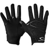 Cutters Sports Gamer 4.0 Padded Black Receiver Football Gloves - Ideal For 7v7, Youth, High School, and Collegiate Play