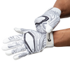 Cutters Game Day White-Black Topo Football Receiver Gloves - Player Tightening Straps