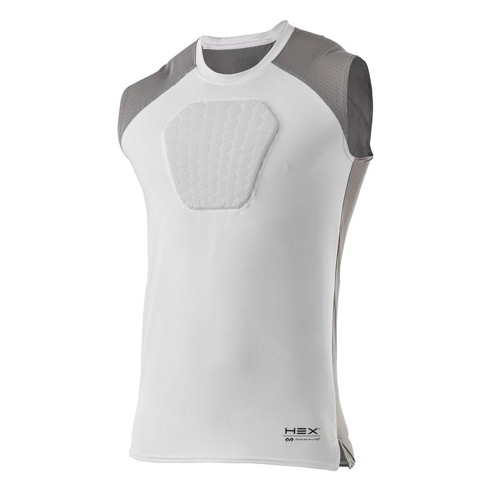 McDavid HEX® Sternum Shirt - White/Grey - Front View