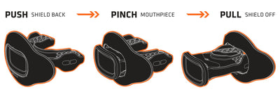 Interchange Lip Guard Mouthpiece + Shield