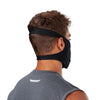Black Play Safe Face Mask – Male Model Wearing Protective Safety Face Mask - Back Angle