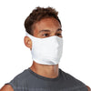White Play Safe Face Mask – Male Model Wearing Protective Safety Face Mask - Right Angle
