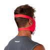 Canada Flag Play Safe Face Mask – Male Model Wearing Protective Safety Face Mask - Back of Head Angle with Showing Straps