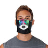 Drip Play Safe Face Mask – Male Model Wearing Protective Safety Face Mask with Max AirFlow Football Mouthguard - Front Angle