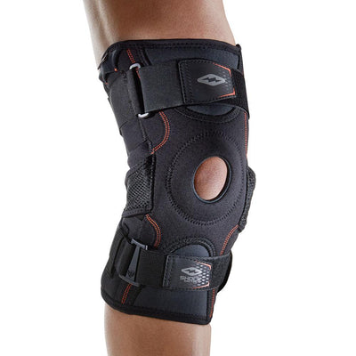 Shock Doctor Knee Support with Dual Hinges - On Body View