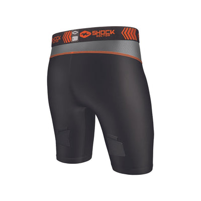 Shock Doctor Compression Hockey Short with Bio-Flex Cup - Back View