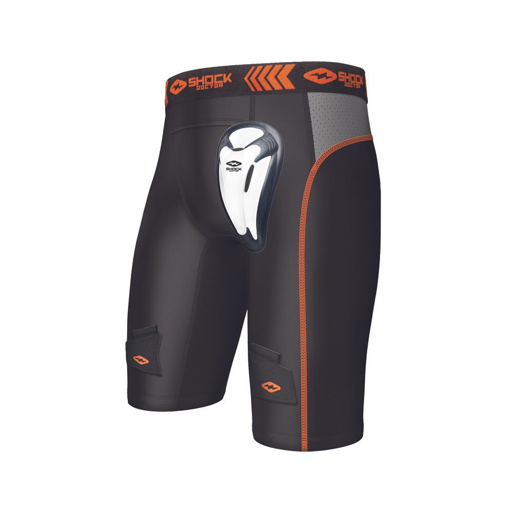 Shock Doctor Compression Hockey Short with Bio-Flex Cup - Front View