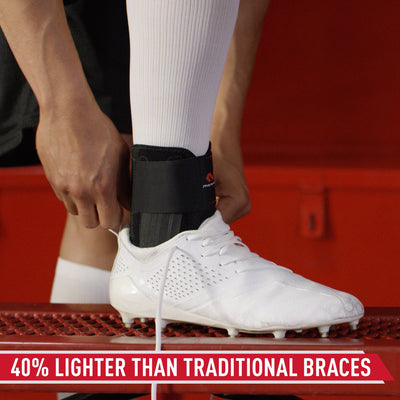 McDavid Stealth Cleat Ankle Brace - Tech Callout - 40% Lighter Than Traditional Braces