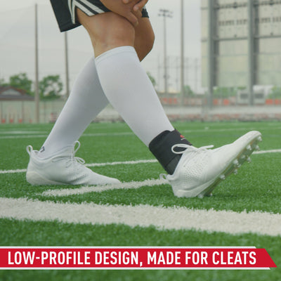 McDavid Stealth Cleat Ankle Brace - Tech Callout - Low Profile Design Made For Cleats