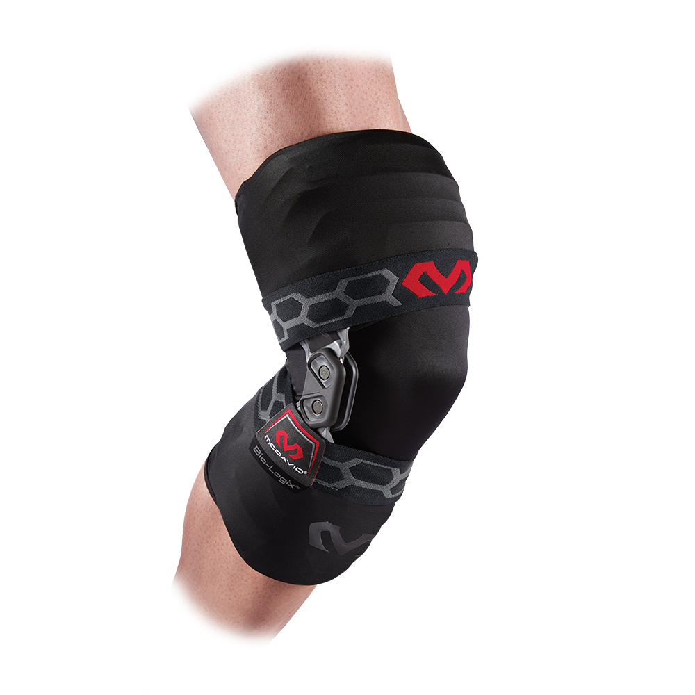 McDavid ELITE Bio-Logix™ Hinged Knee Brace For Maximum Support from Injury - On Knee with Sleeve