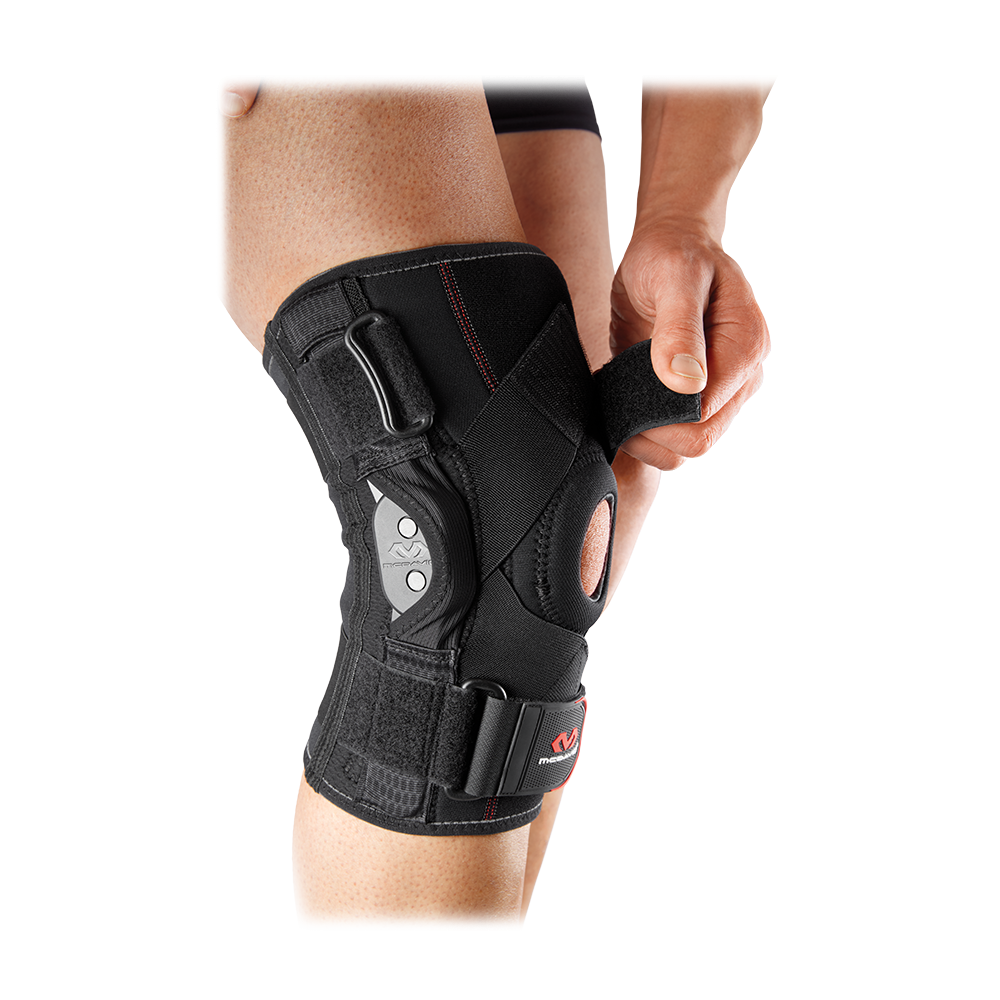 Knee Brace with Polycentric Hinges & Cross Straps