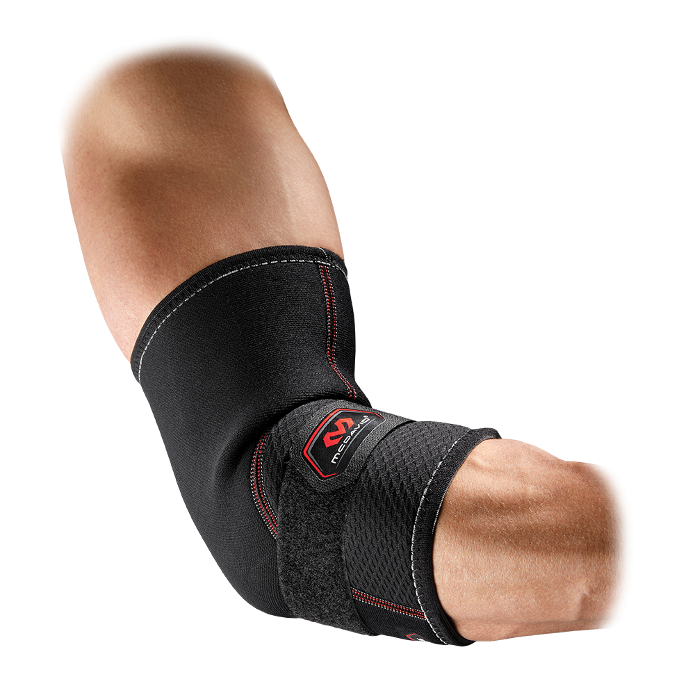 McDavid Elbow Support Sleeve with Strap - On Model