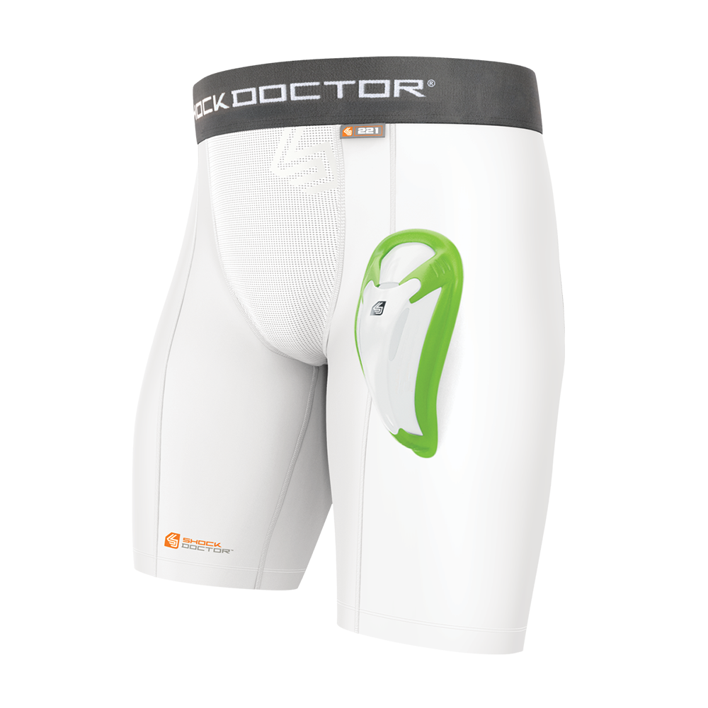 Shock Doctor Compression Football Compression Shorts With Cup