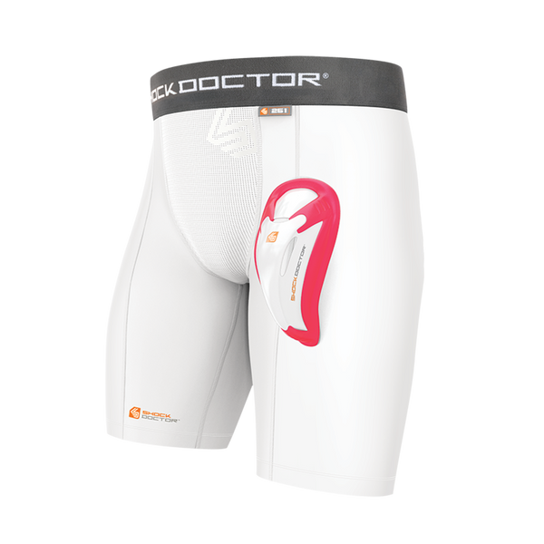 Football compression shorts with cup on sale