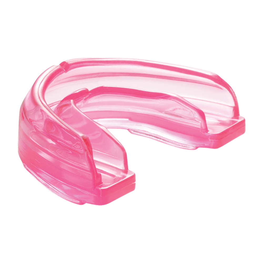 Shock Doctor Pink Braces Strapless Mouthguard for Youth and Adult Athletes - Side Angle