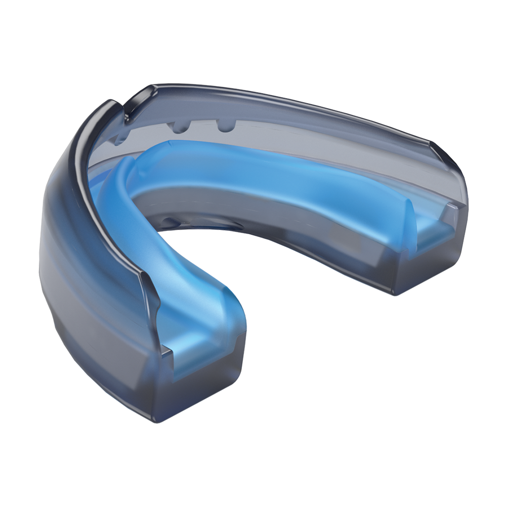 Shock Doctor Ultra Braces Black Mouthguard - Front Angle View